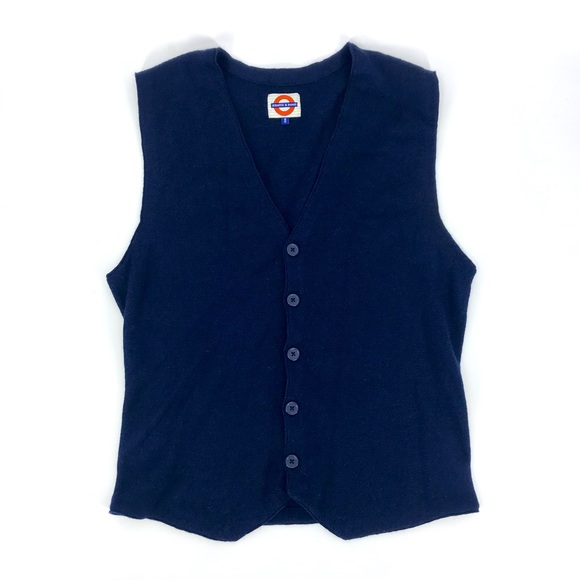 Jermyn & Bond merino wool blend vest men's size medium - Picture 1 of 11